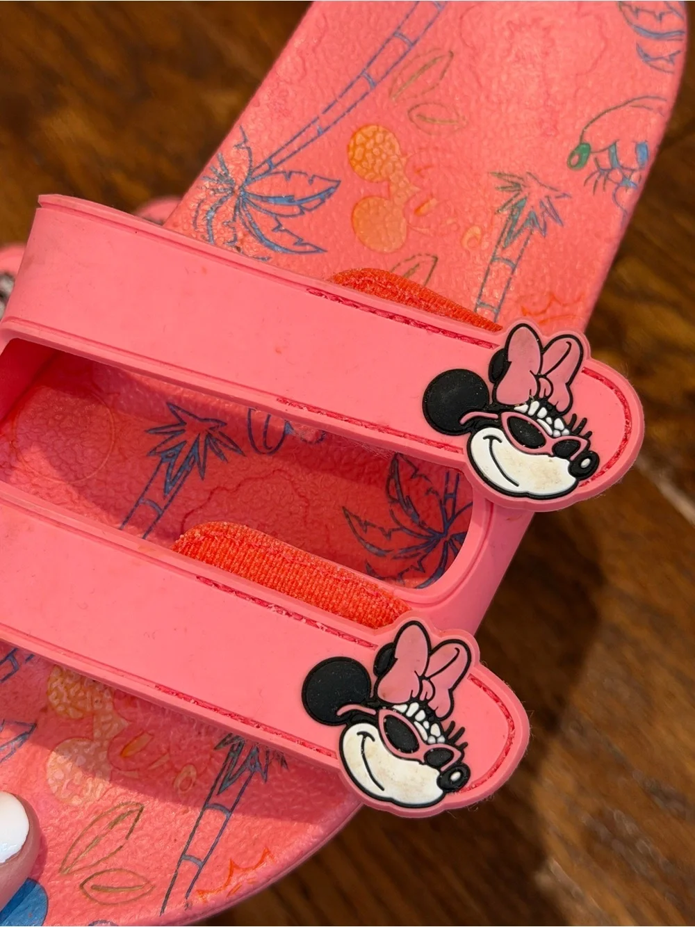 Disney Pink Minnie Mouse Slide Sandals for Kids